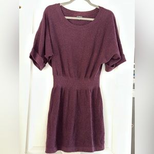 Purple shimmery sweater like dress